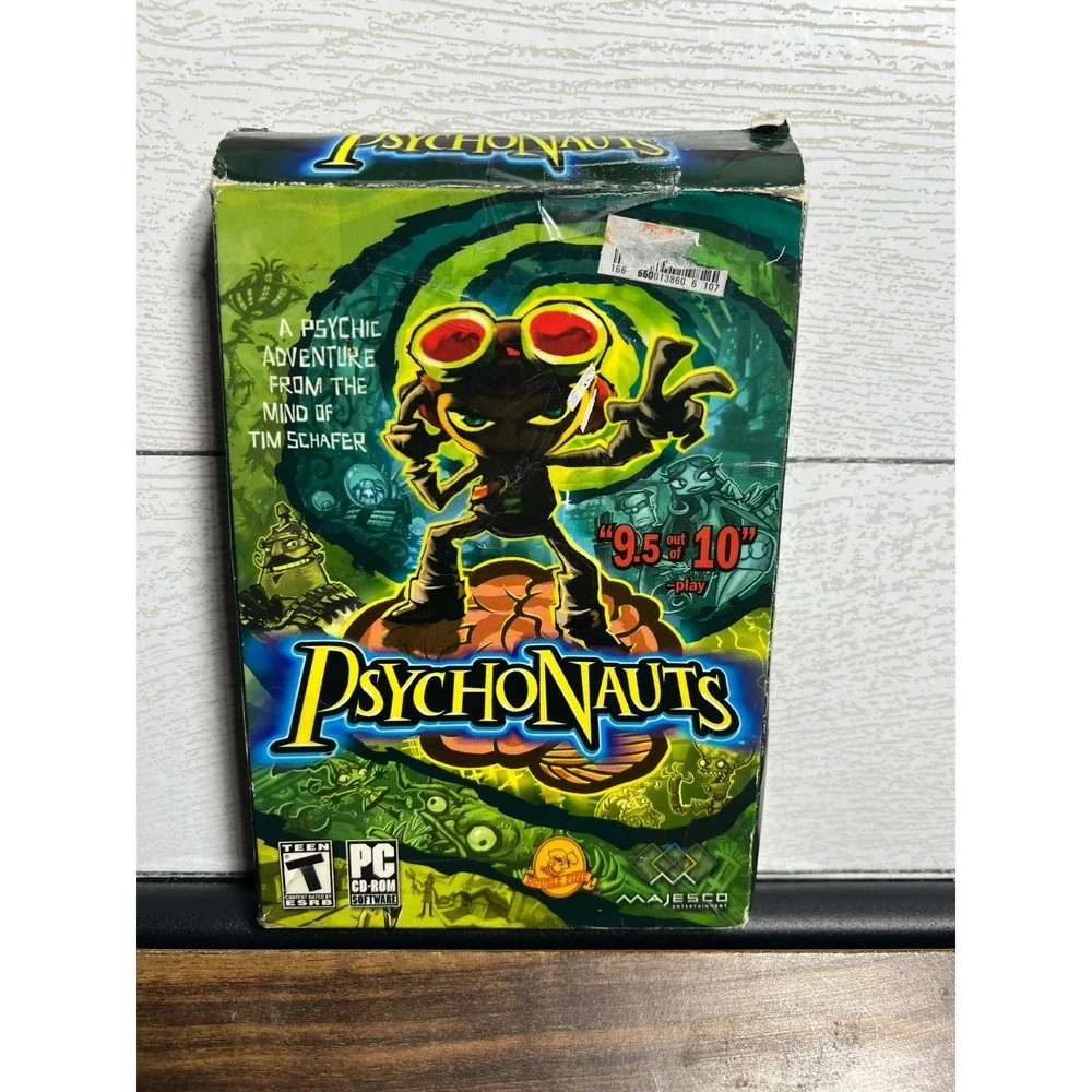 Psychonauts 2005 for PC Windows Vintage Virtual Reality Game 5 DISCS & Reference